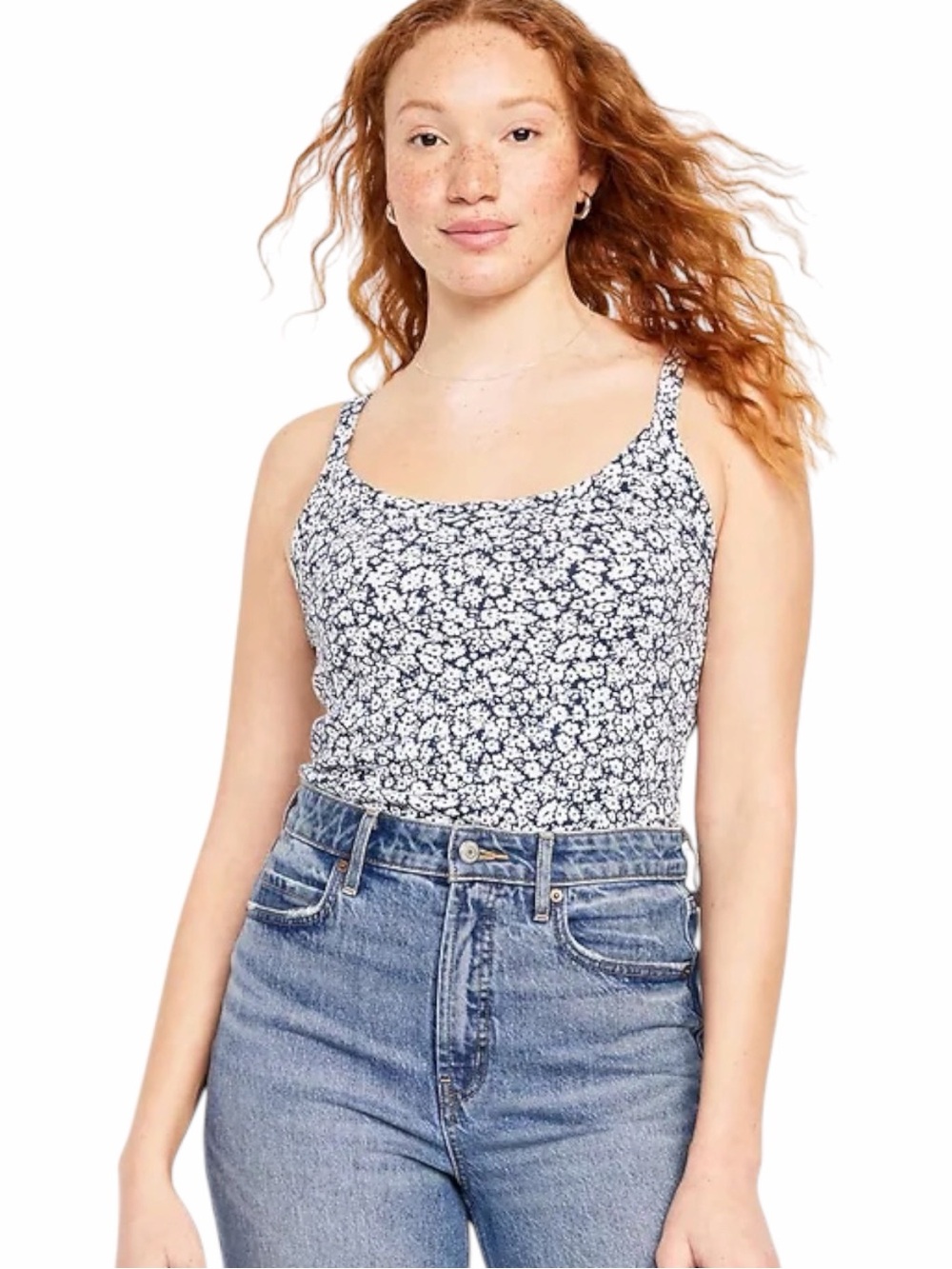 Old Navy Fitted Rib-Knit Tank Top - Size: L Tall